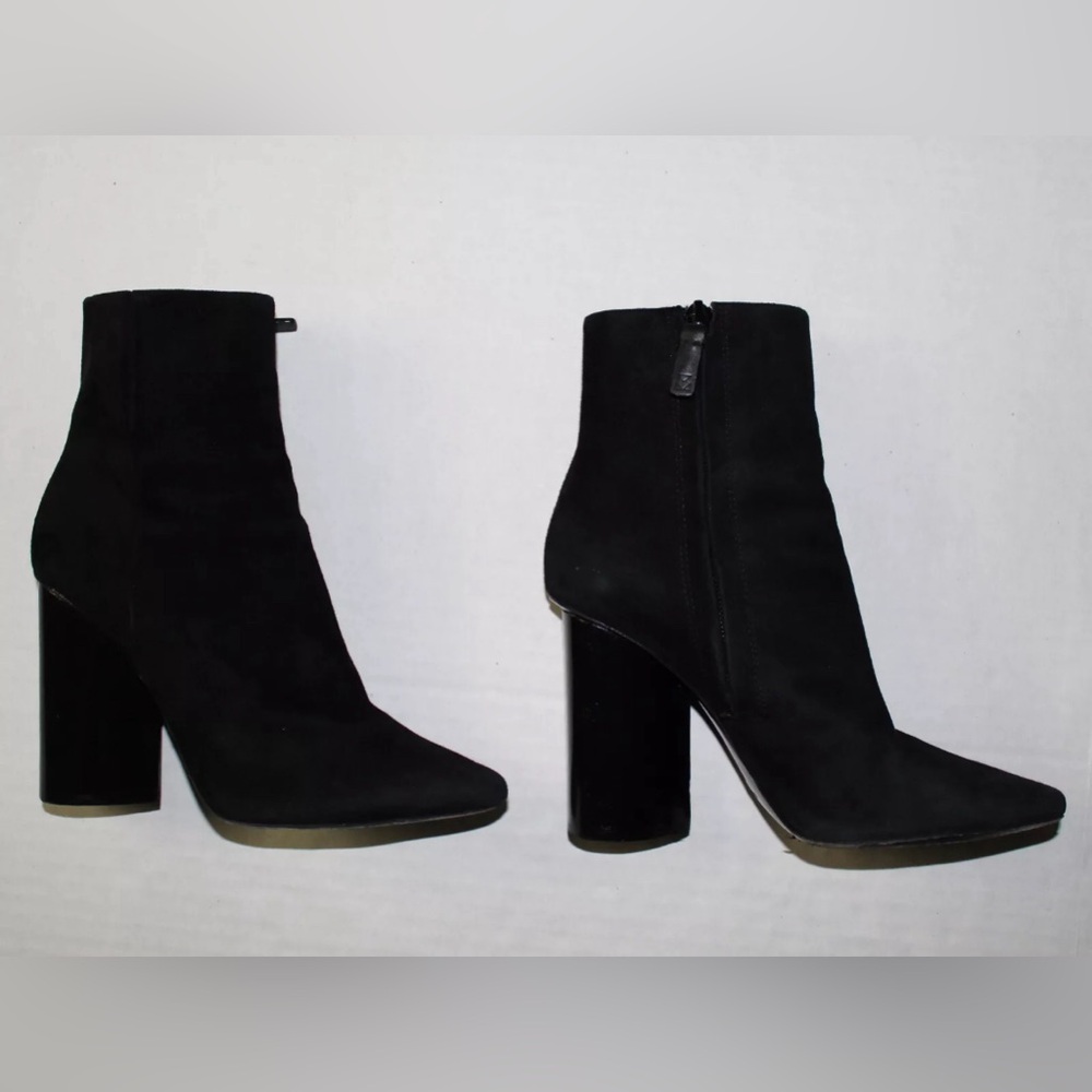 Mercedes Castillo Edie Women's Black Suede Leather Booties Size 5.5